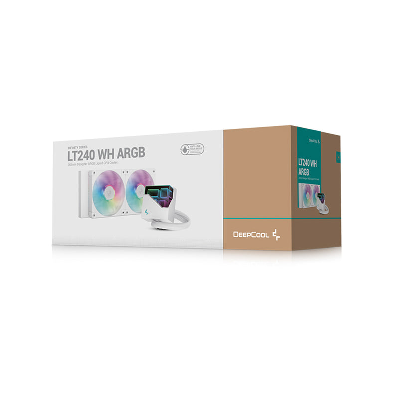 Deepcool LT240 WH ARGB 240mm Liquid CPU Cooler (White) (R-LT240-WHAMNC-G-1)