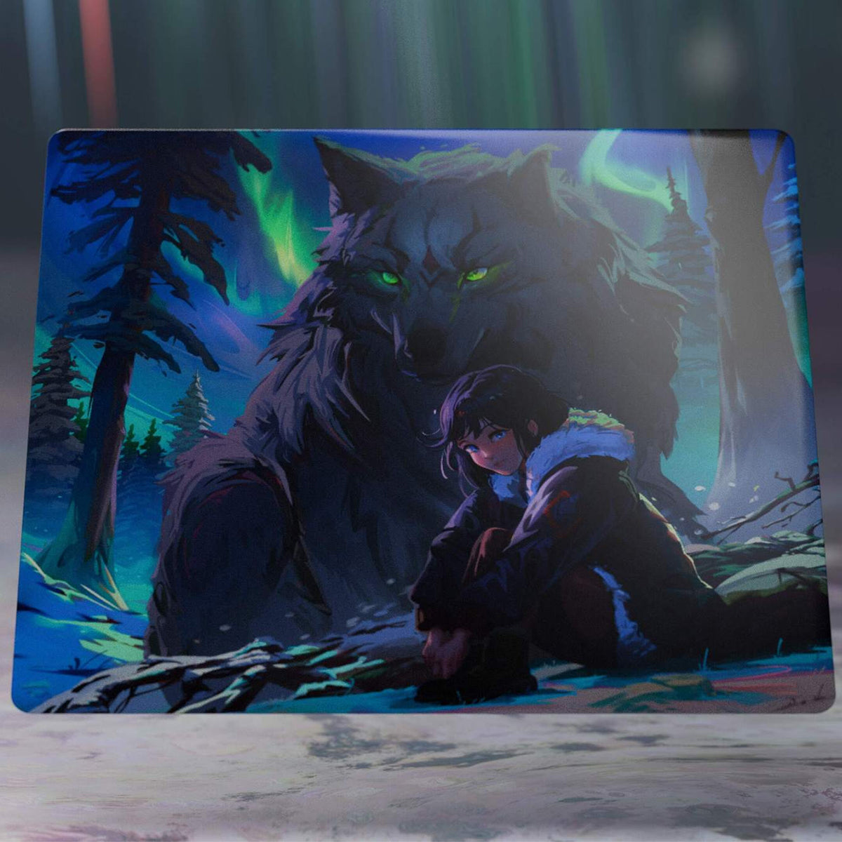 Tekkusai x Hitbox Studios The Guardian Glass Mousepad