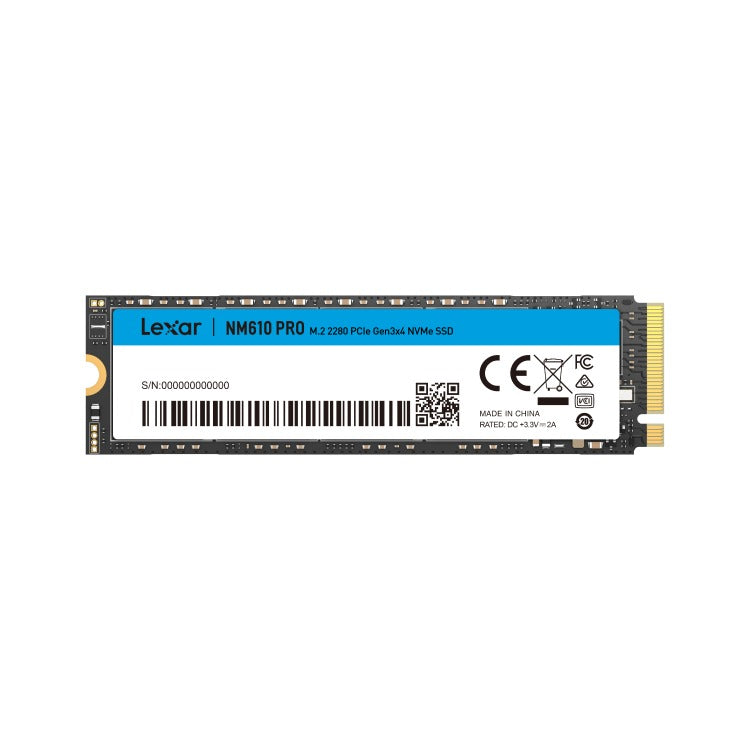 Lexar NM610 PRO M.2 2280 3300MB/s Read PCIe Gen3x4 NVMe SSD | DataBlitz