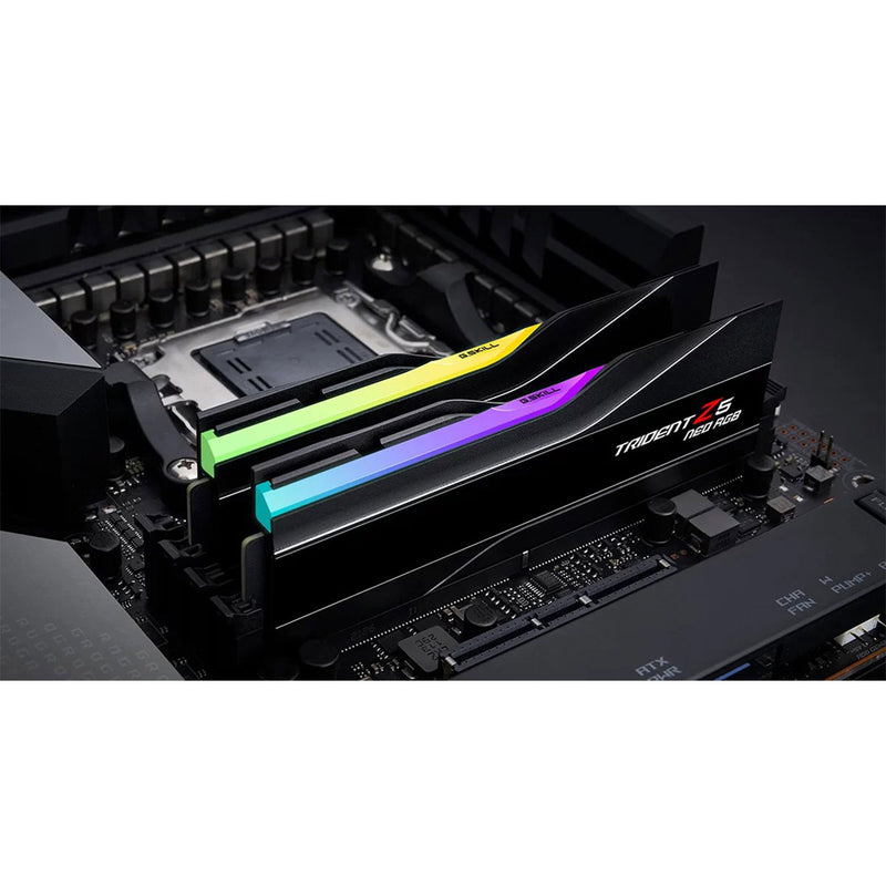 G.Skill Trident Z5 Neo RGB 32GB (2x16GB) DDR5 7200 MT/s CL34-45-45-115 1.40V AMD EXPO Desktop Memory (Matte Black) (F5-7200J3445G16GX2-TZ5NR)