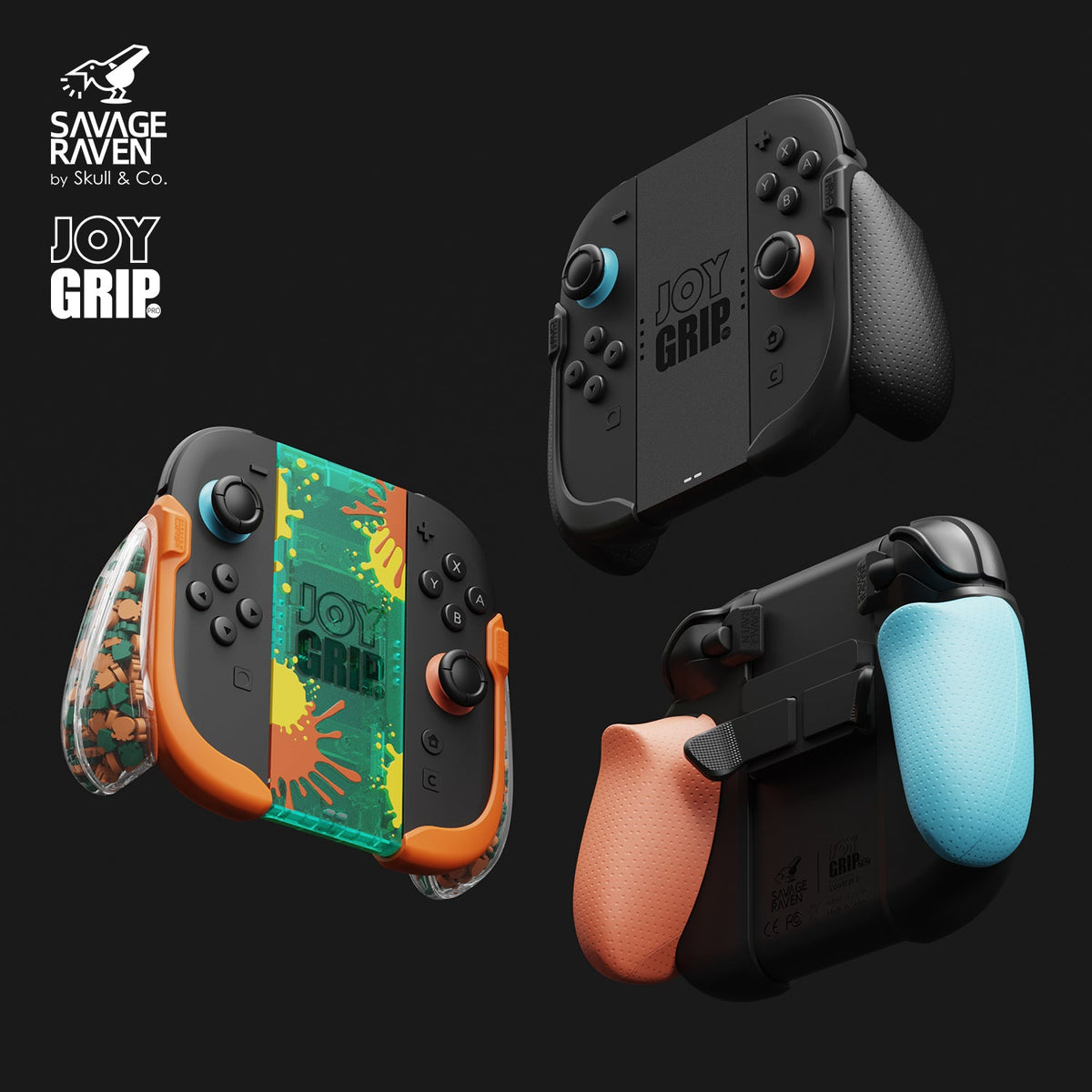 Skull & Co. Joy Grip Pro for Nintendo Switch 2 (Black) (NS2JGP-BK)
