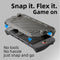 Skull & Co. HardShell Front Cover for Nintendo Switch 2 StandGrip (Smoky Black, Neon Orange, Neon Blue)