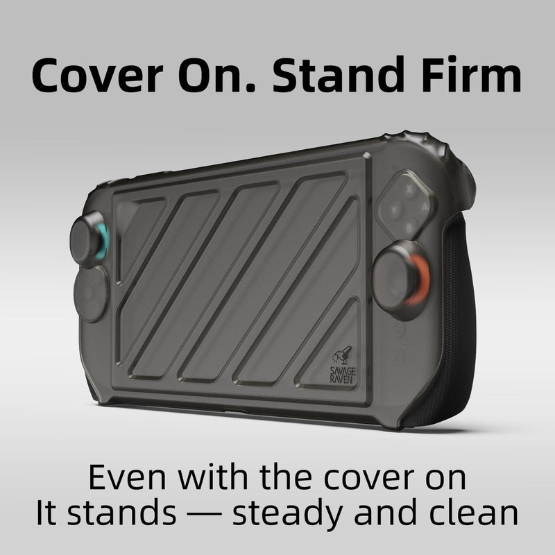 Skull & Co. HardShell Front Cover for Nintendo Switch 2 StandGrip (Smoky Black, Neon Orange, Neon Blue)