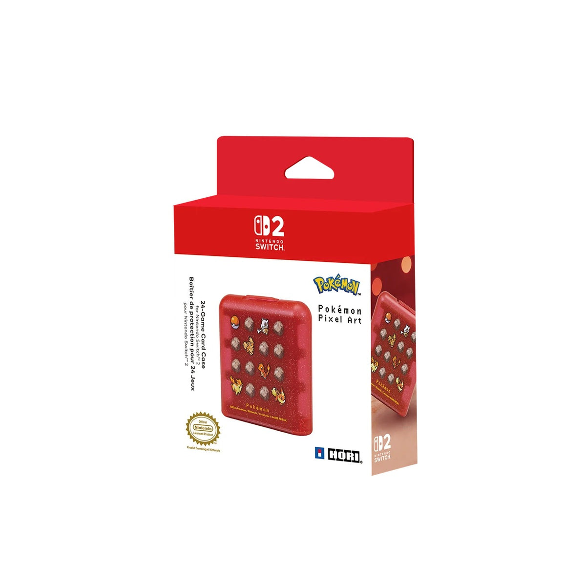 Hori Game Card Case 24 for Nintendo Switch 2 (Pokemon Pixel Red) (NSX-188A)