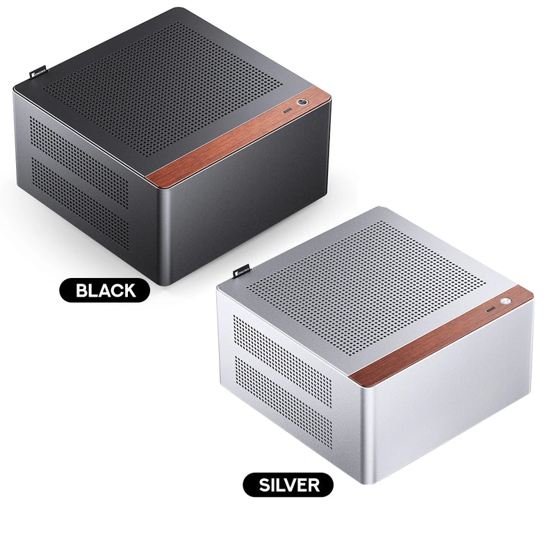 Jonsbo NV10 ITX Mini Computer Case (Black, Silver)