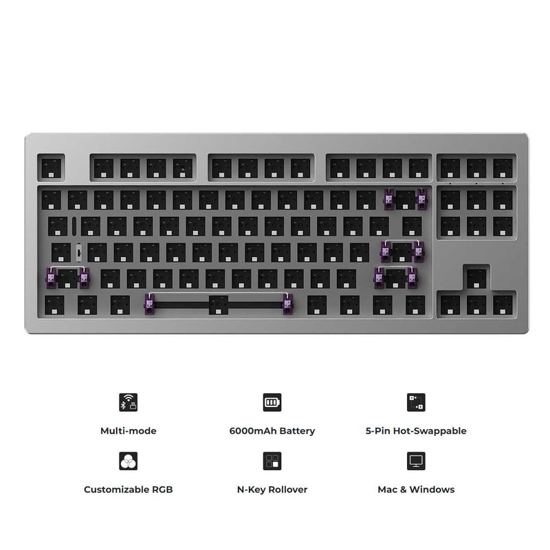 Monsgeek M3W DIY Kit Aluminum Case Multi-Modes RGB Hot-Swappable Mechanical Keyboard