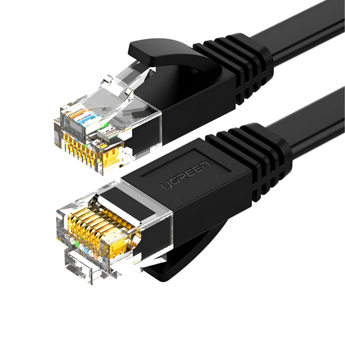 Ugreen Cat6 UTP Flat Ethernet Cable - 5M (Black) (NW102/50176)