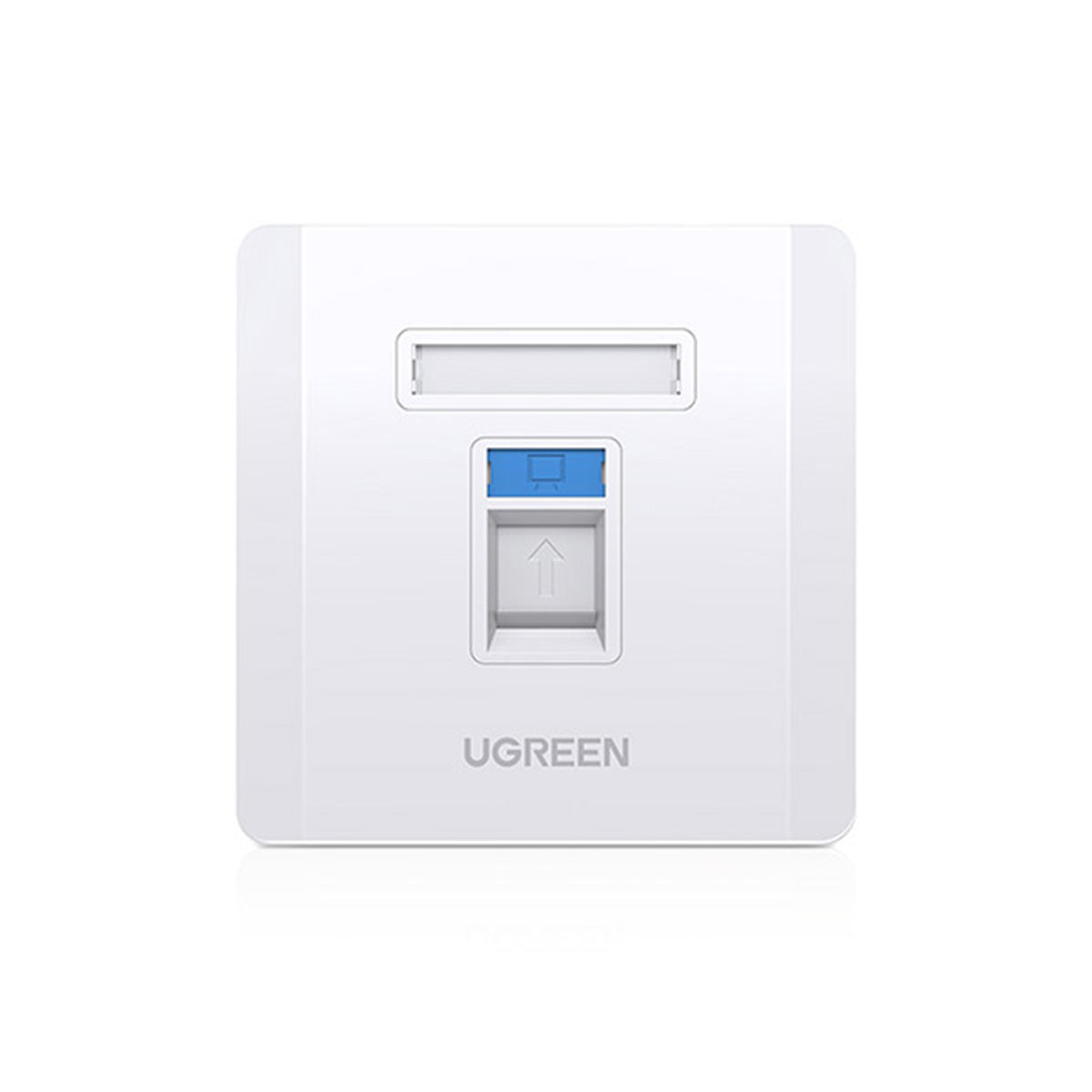 Ugreen Single-Port Wall Plate (White) (NW144/80180)