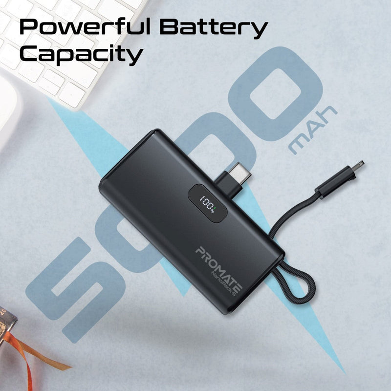 Promate NanoPack-5 5000mAH 20W Pocket-Size Fast Charging Power Bank | DataBlitz