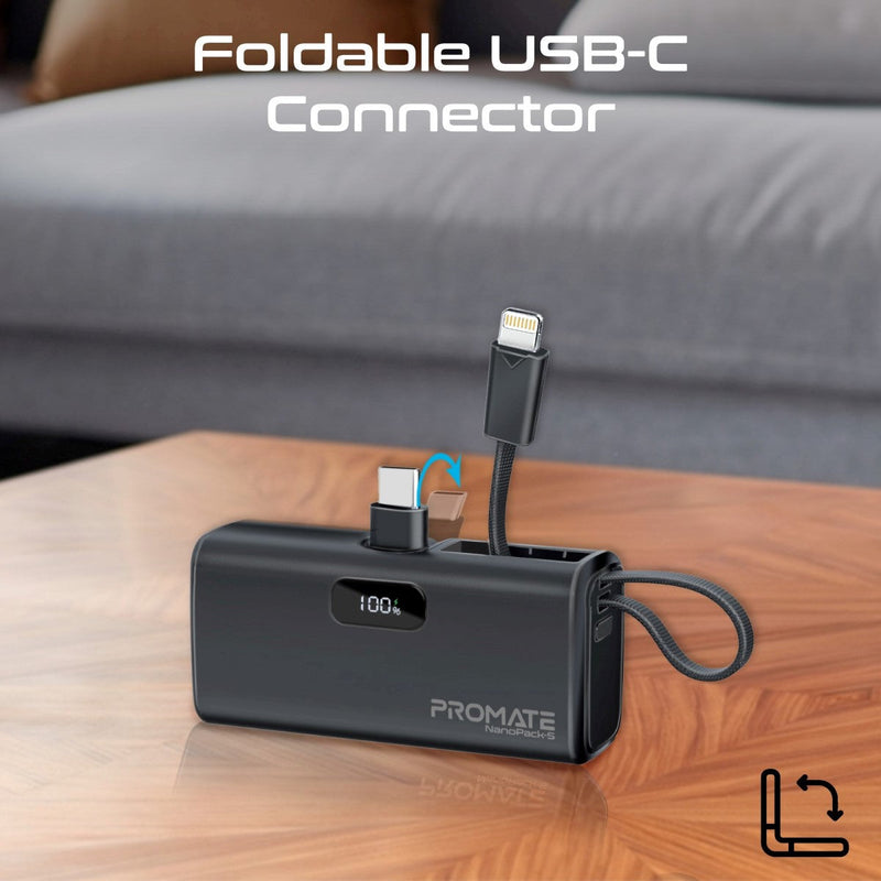 Promate NanoPack-5 5000mAH 20W Pocket-Size Fast Charging Power Bank | DataBlitz