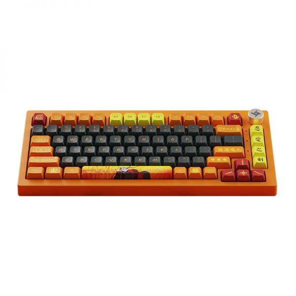 Akko Naruto Uzumaki 20th Anniversary 5075B Plus Multi-Modes RGB Hot-Swappable Mechanical Keyboard (Akko CS Crystal)