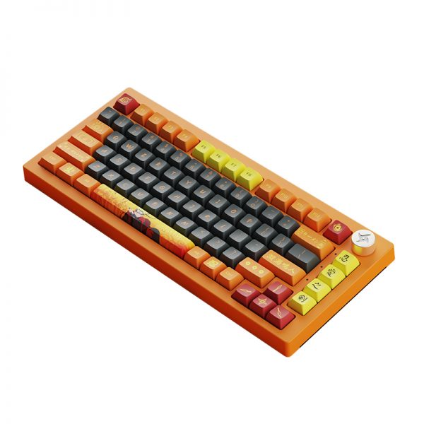 Akko Naruto Uzumaki 20th Anniversary 5075B Plus Multi-Modes RGB Hot-Swappable Mechanical Keyboard (Akko CS Crystal)