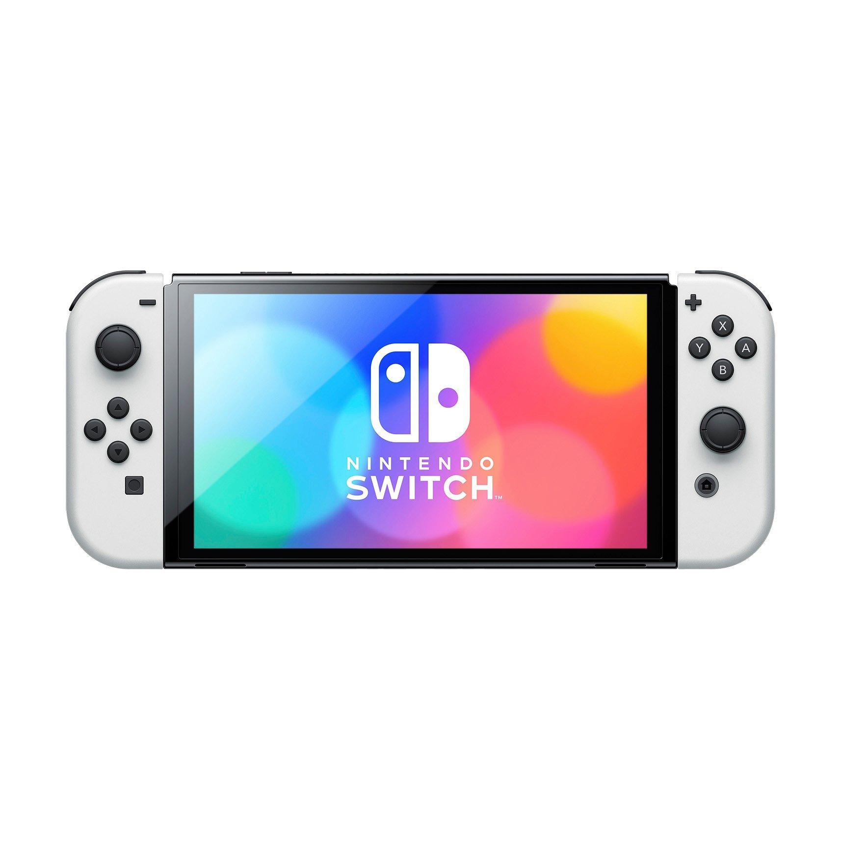 NINTENDO SWITCH OLED CONSOLE WITH WHITE JOYCON (OLED MODEL) - DataBlitz