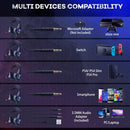 Onikuma K16 Gaming Headset With Mic And Noise Cancelling Blue LED Light (Black)