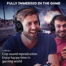 Onikuma K16 Gaming Headset With Mic And Noise Cancelling Blue LED Light (Black)