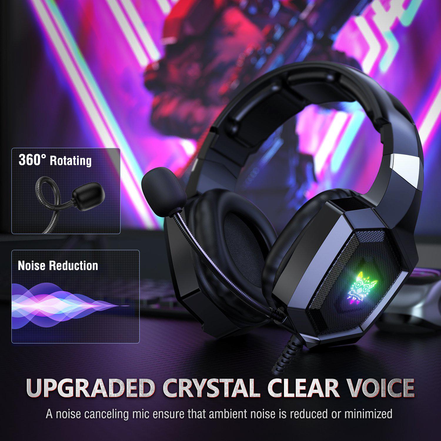 Onikuma K8 Wired Professional Gaming Headset with Noise Cancellation Microphone - DataBlitz
