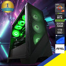 Optima Forge 320R Black Desktop Gaming PC | AMD Ryzen 7 7700X | 32GB RAM | 1TB SSD | RTX 4070 Super | Windows 11 Pro