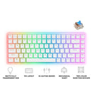 Onikuma G30 84-Key RGB Mechanical Keyboard (White)