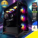 Optima Dark League Black Desktop Gaming PC