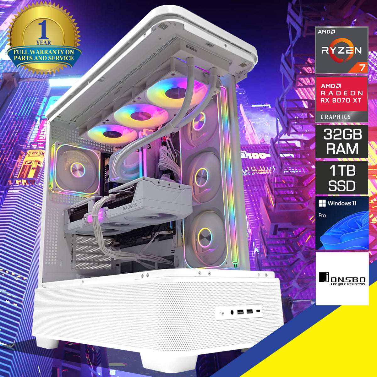 Optima TK5 White Desktop Gaming PC | DataBlitz