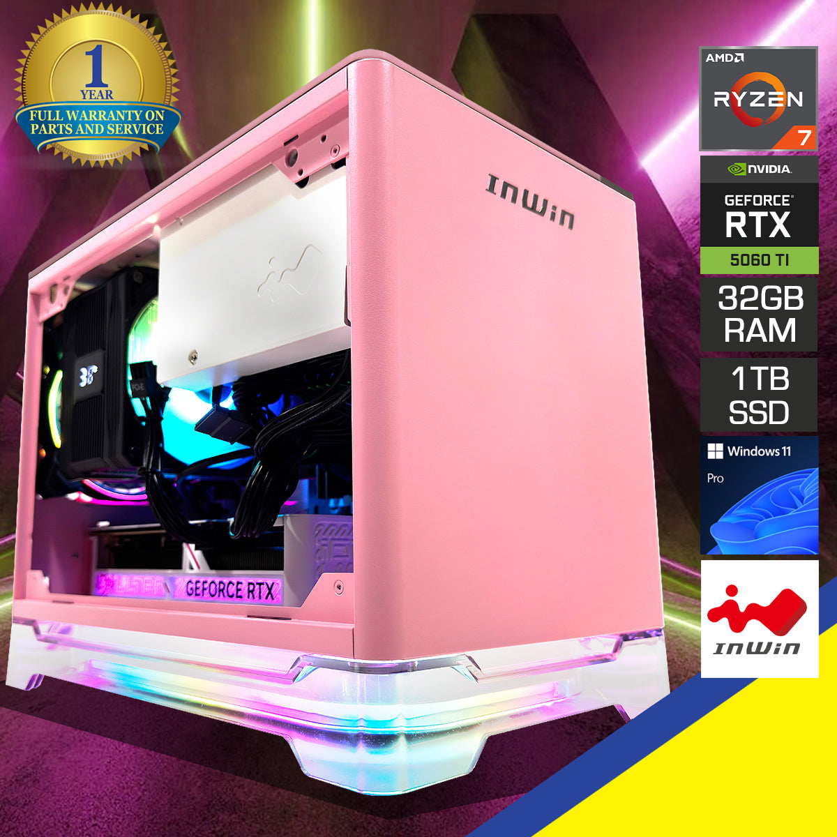 Optima A1 Prime Pink Desktop Gaming PC