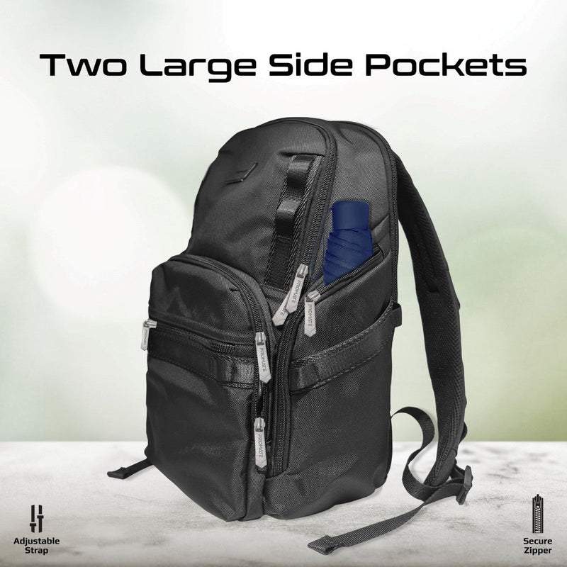 Promate Oracle-BP SecureStorage 15.6" Laptop Backpack with Multiple Compartments (Black)
