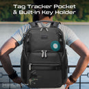 Promate Oracle-BP SecureStorage 15.6" Laptop Backpack with Multiple Compartments (Black)