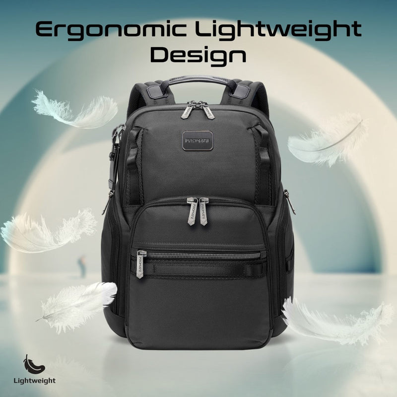 Promate Oracle-BP SecureStorage 15.6" Laptop Backpack with Multiple Compartments (Black)
