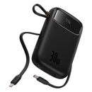 Baseus QPow 2 Digital Display Fast-Charging Power Bank with 2 Built-in Type-C Cable 20000mAh 30W