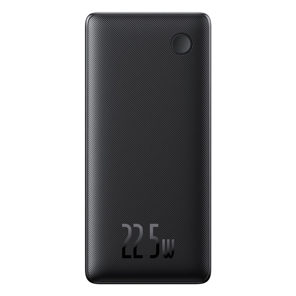 Baseus Airflow Lite Power Bank 10000mAh 22.5W Built-In Dual Cable (Cosmic Black) (P10067501123-00)