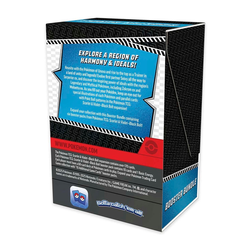Pokemon Trading Card Game SV10.5 Scarlet & Violet Black Bolt 6 Booster Bundle (10-10115-112)
