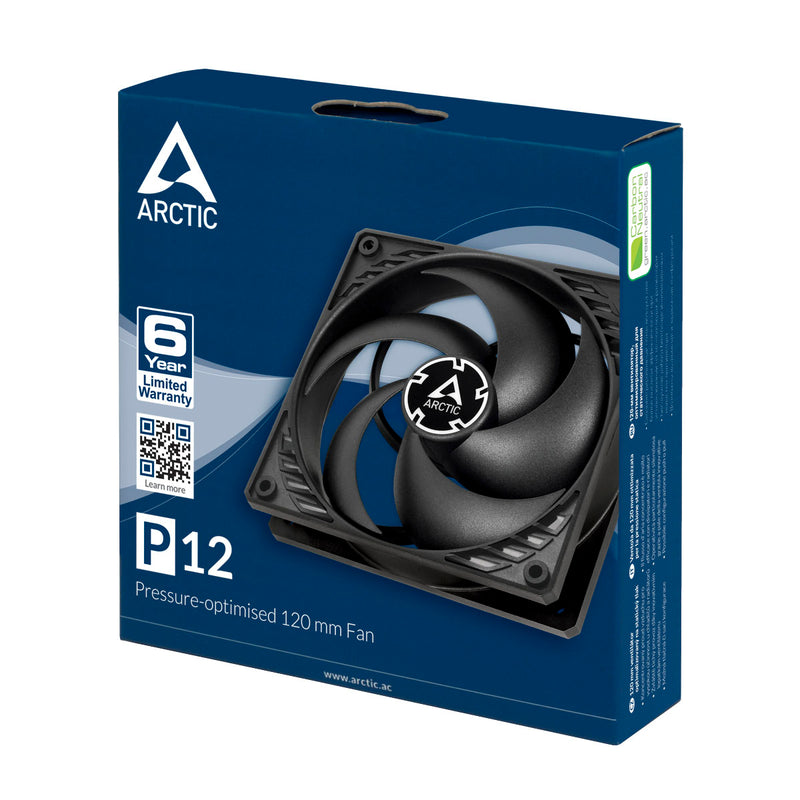 Arctic P12 Pressure-Optimised 120mm Single Fan (Black) (ACFAN00118A)
