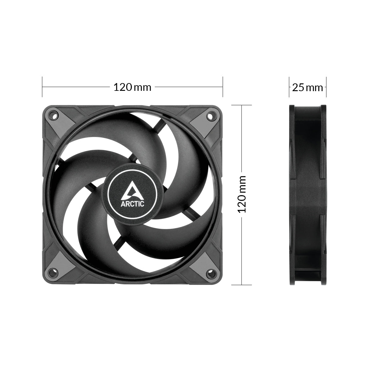 Arctic P12 Max 120mm High Speed PWM Single Fan