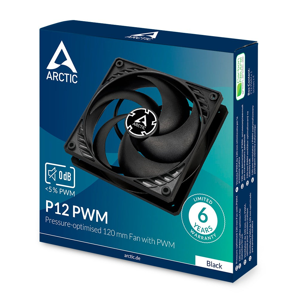 Arctic P12 PWM Pressure-Optimised 120mm Fan with PWM