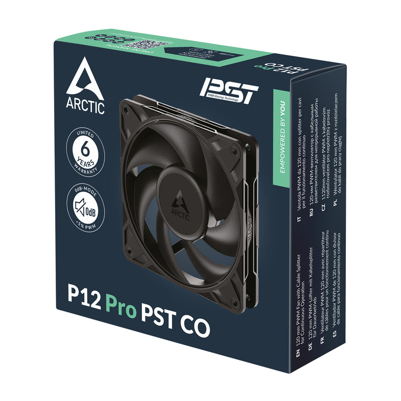 Arctic P12 Pro PST CO 120mm PWM Fan with Cable Splitter for Continuous Operation (ACFAN00312A)