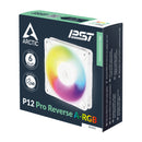 Arctic P12 Pro Reverse 120mm A-RGB PWM Single Fan with Cable Splitter (Black, White) (ACFAN00322A, ACFAN00325A)
