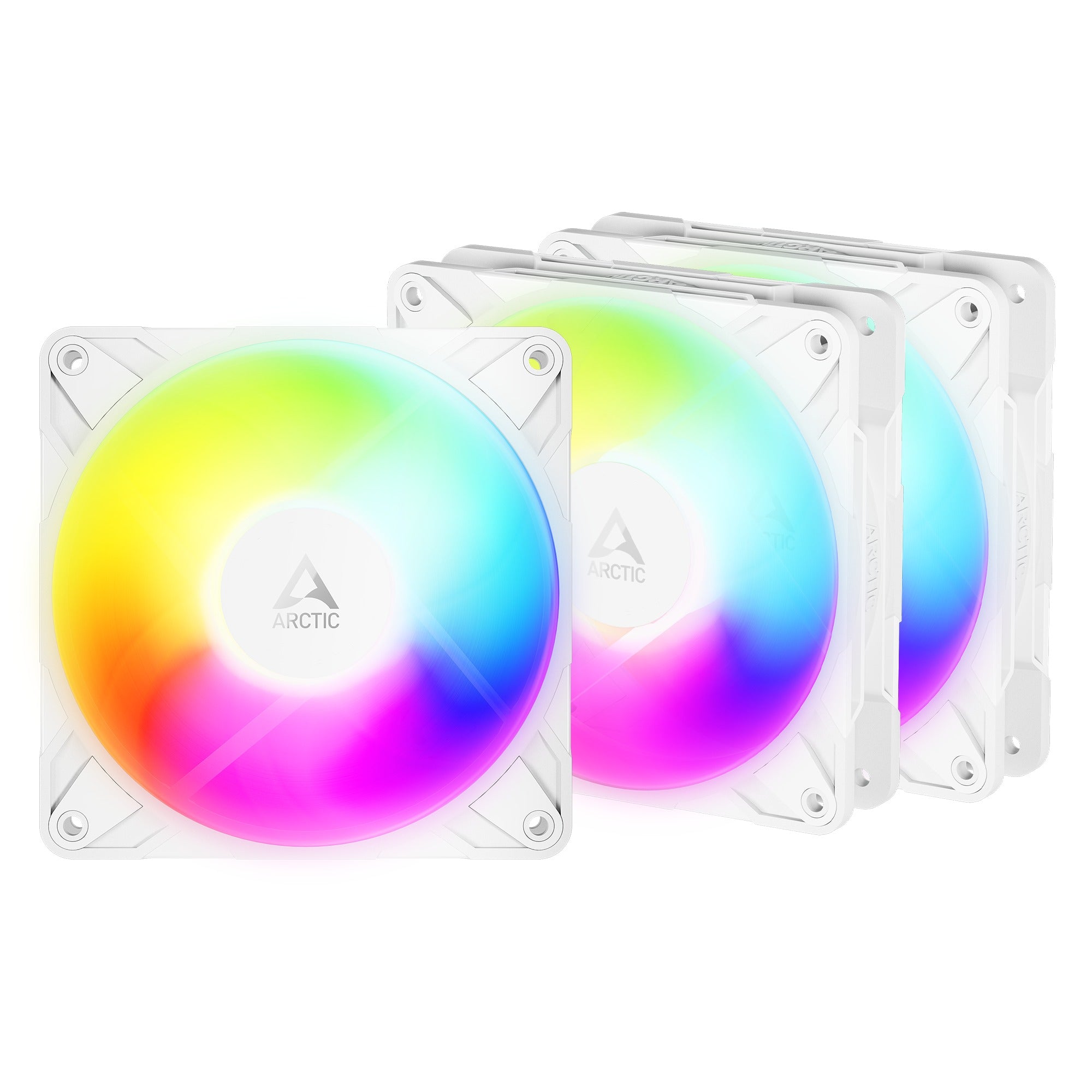 Arctic P12 Pro Reverse 120mm A-RGB PWM 3-Pack Fan with Cable Splitter 