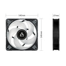 Arctic P14 PWM PST A-RGB Semi-Passive 140mm 3-Pack Fan (Black) (ACFAN00257A)