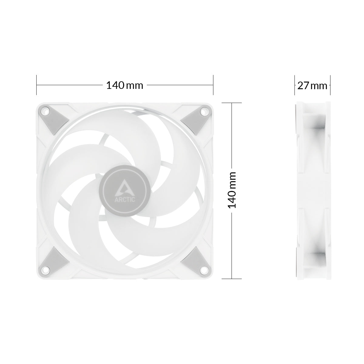 Arctic P14 PWM PST A-RGB Semi-Passive 140mm PWM Single Fan