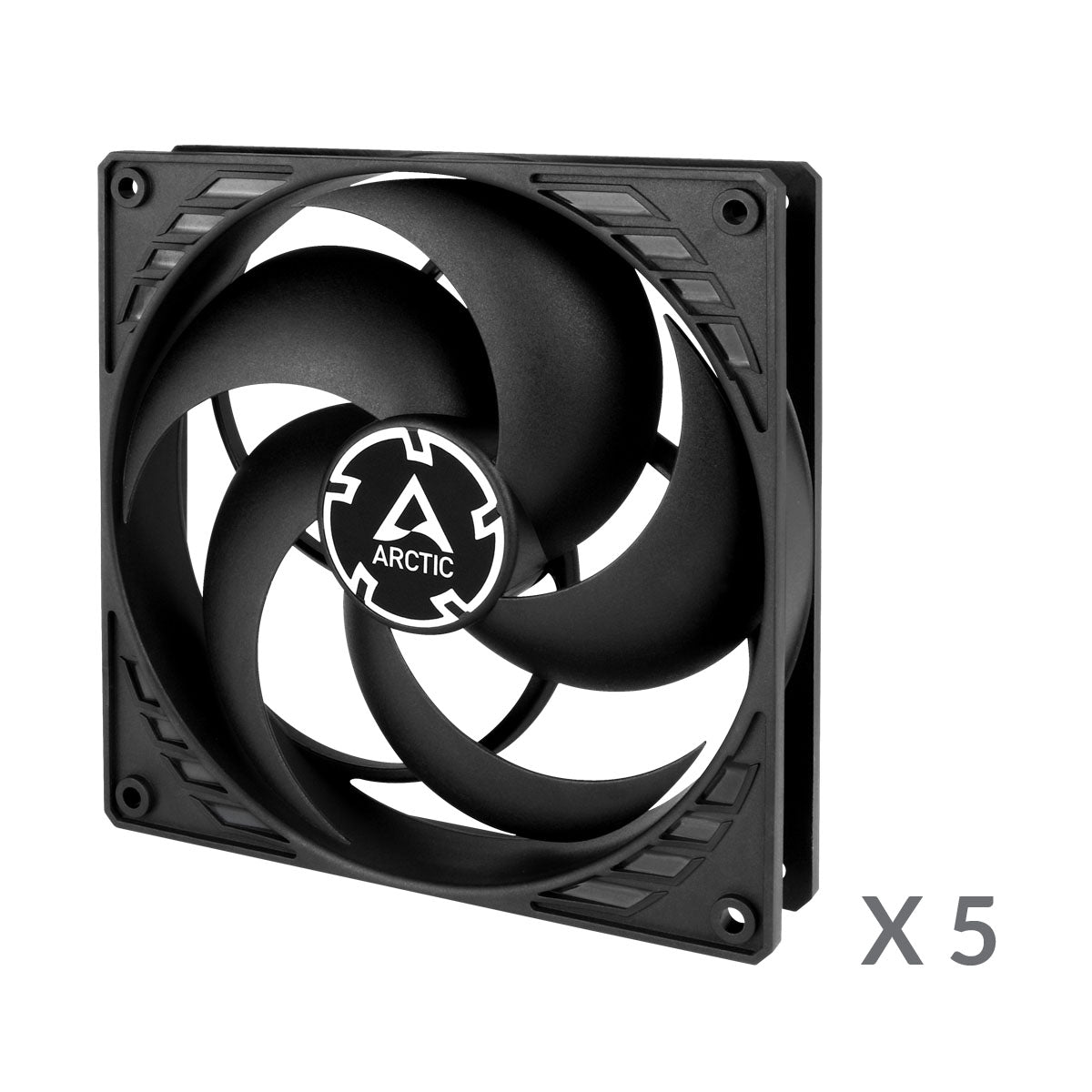 Arctic P14 PWM PST 140mm PWM 5-Pack Fan with Cable Splitter (Black) (ACFAN00138A)
