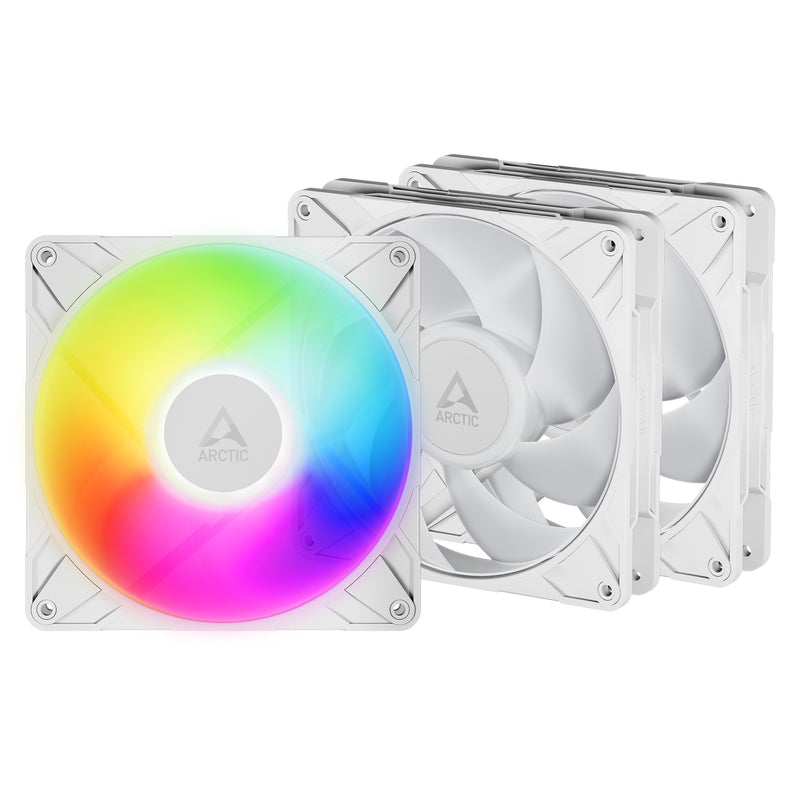 Arctic P14 Pro A-RGB 140 mm PWM 3-Pack Fan with Cable Splitter (Black, White)