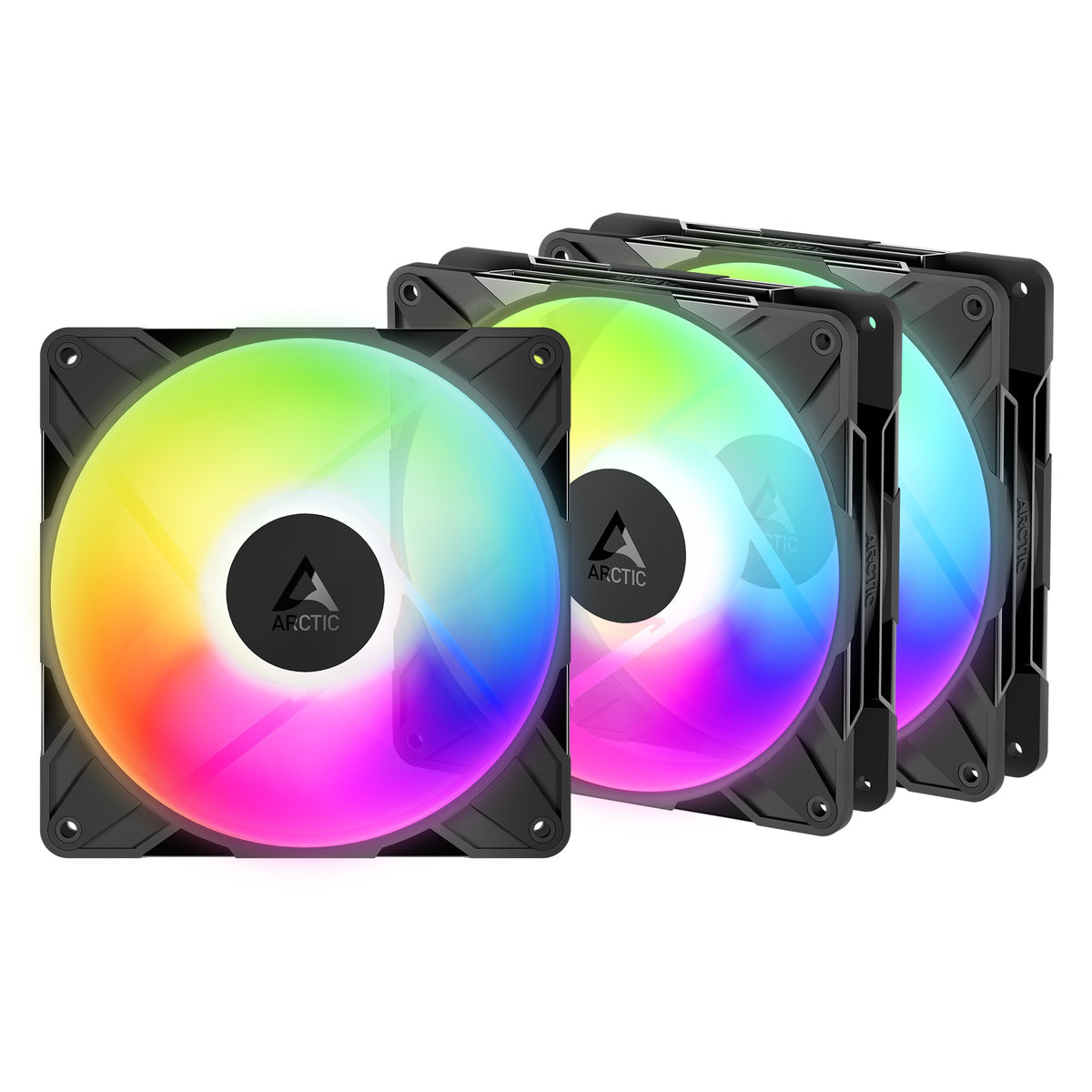 Arctic P14 Pro Reverse 140mm A-RGB PWM 3-Pack Fan with Cable Splitter 