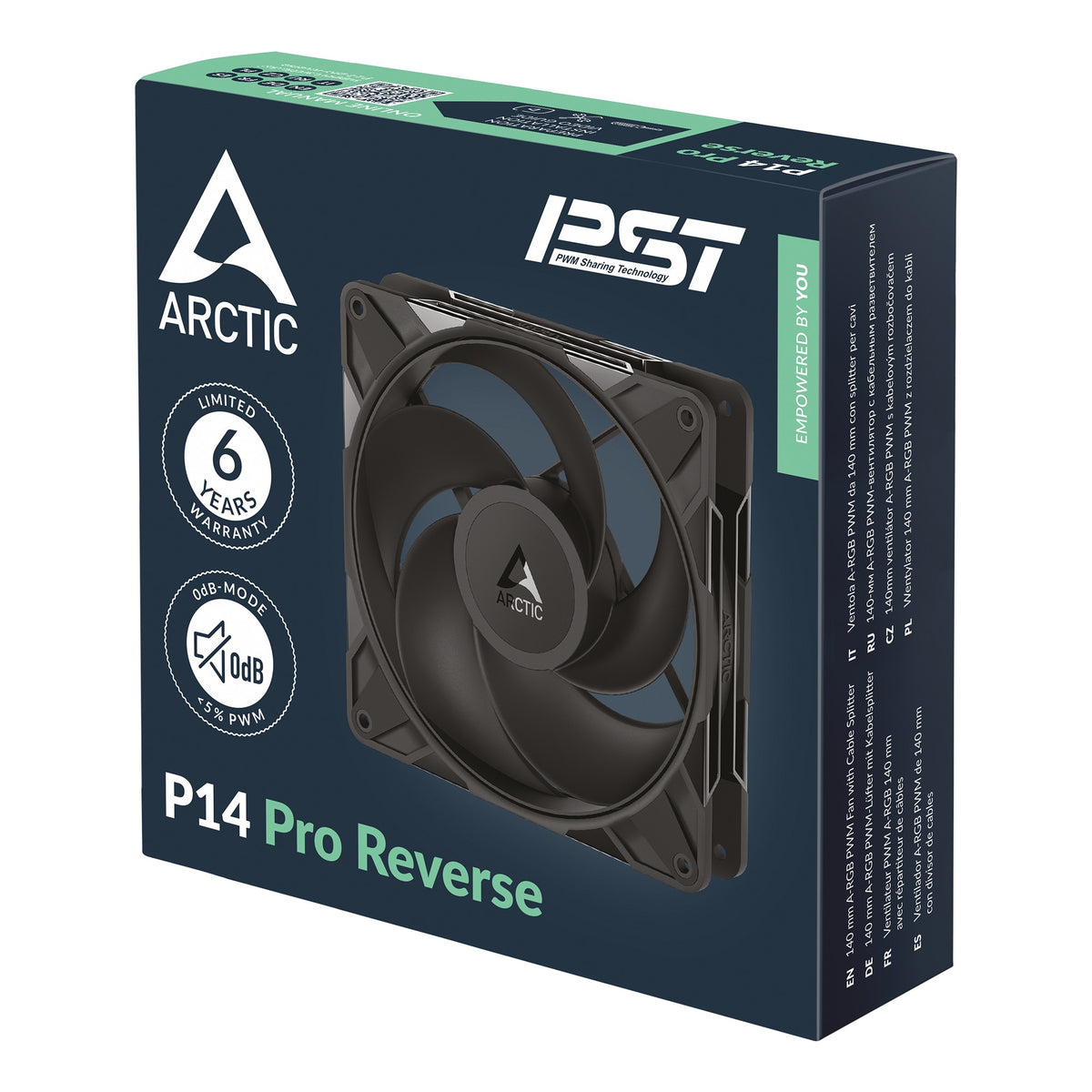 Arctic P14 Pro Reverse 140mm PWM Single Fan with Cable Splitter
