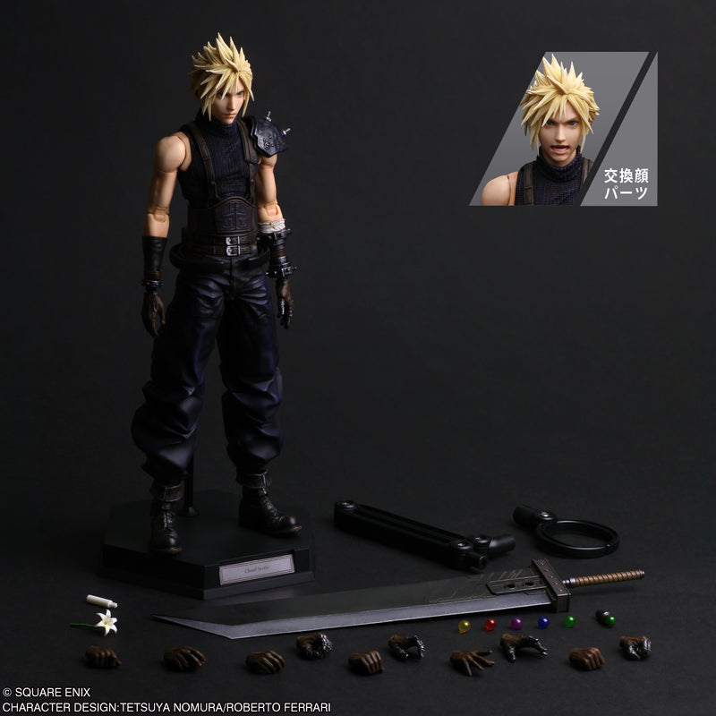Final Fantasy VII Rebirth Play Arts Shin Action Figure - Cloud Strife