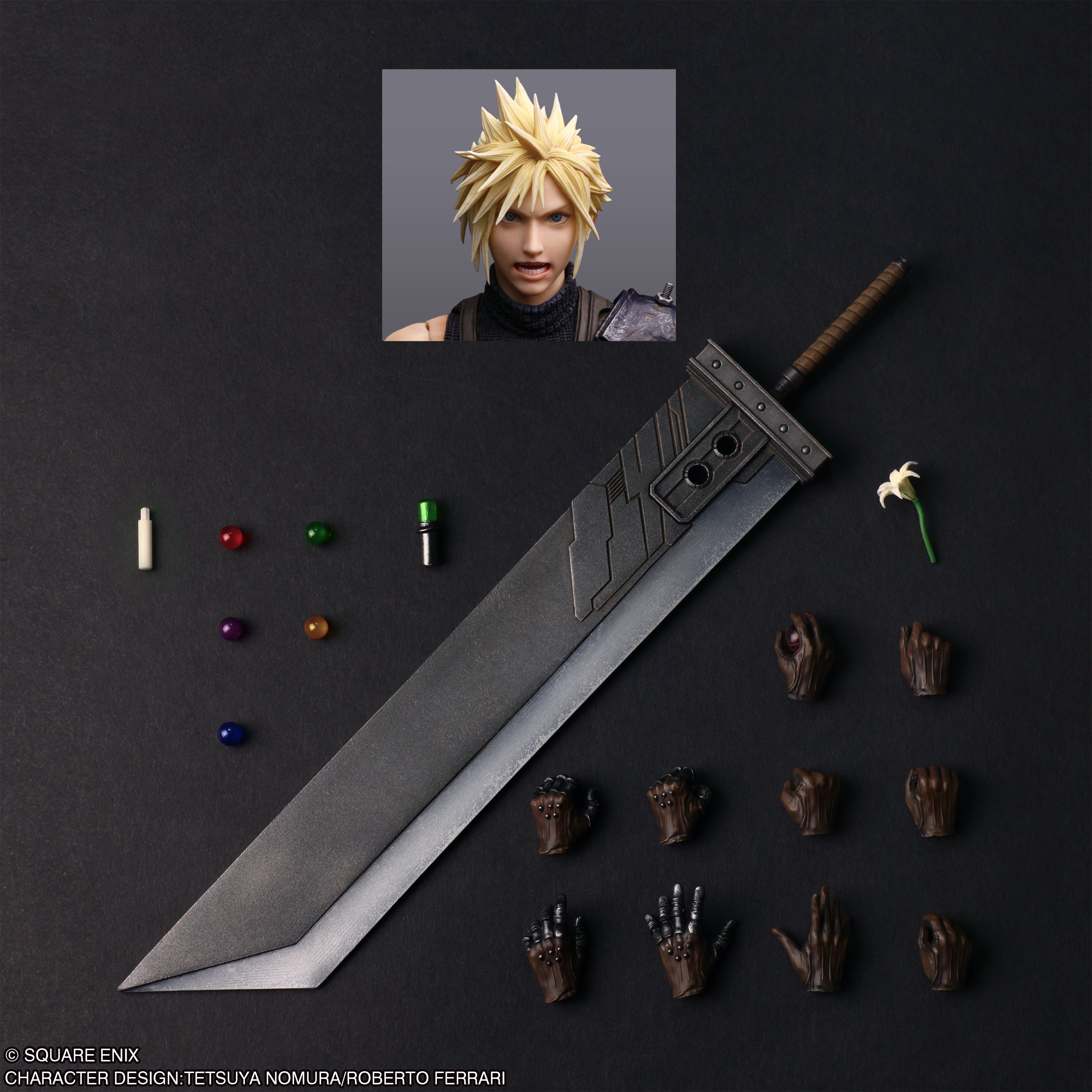 Final Fantasy VII Rebirth Play Arts Shin Action Figure - Cloud Strife