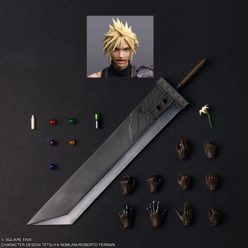 Final Fantasy VII Rebirth Play Arts Shin Action Figure - Cloud Strife