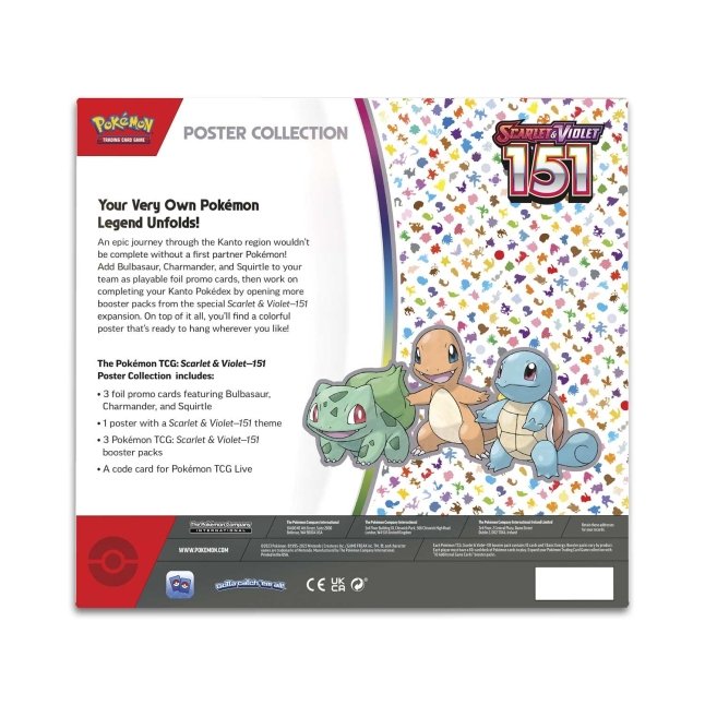 Pokemon Trading Card Game SV 3.5 Scarlet & Violet 151 Poster Collection (290-85316)
