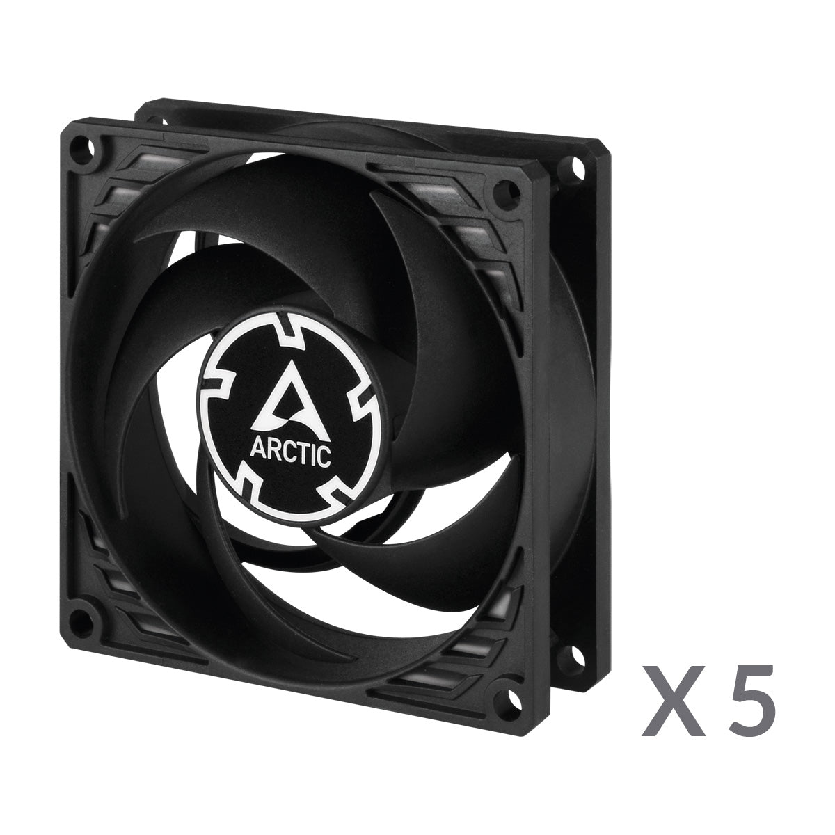 Arctic P8 PWM PST 80mm PWM 5-Pack Fan with Cable Splitter