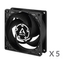 Arctic P8 80mm 5-Pack Fan (Black) (ACFAN00153A)