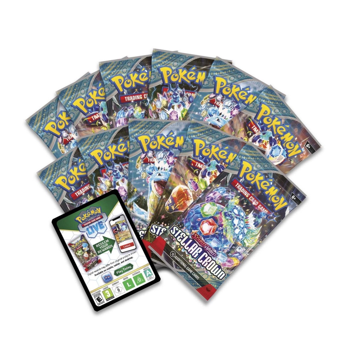Pokemon Trading Card Game SV07 Scarlet & Violet Stellar Crown Elite Training Box (190-85922)
